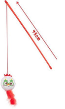 Load image into Gallery viewer, 12 Pack Christmas Teaser Wand Catnip Cat Toys 45cm 3 Pack