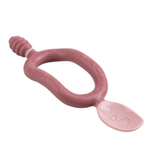 Carica l'immagine nel visualizzatore di Gallery, Bibado Dippit Baby Spoon Blush 2-Pack: Ergonomic Design, Easy Weaning