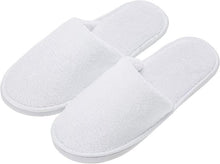 Charger l'image dans la galerie, 10 Pack Towelling Foam Padded Hotel Slippers