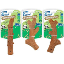 تحميل الصورة إلى عارض المعرض، 12 Pack Dental Textured Bamboo Stick Dog Toy 18cm Assorted