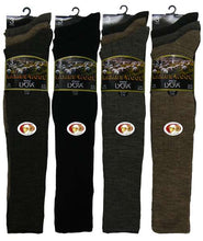 تحميل الصورة إلى عارض المعرض، 12 Pairs Mens Lambs Wool Blend Long Hose Socks