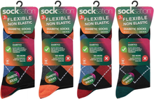 Load image into Gallery viewer, 12 Pairs Men's Diabetic Flexible Non-Binding Loose Elasticated Soft Top Socks UK Size 6-11