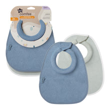 Carica l'immagine nel visualizzatore di Gallery, Tommee Tippee Closer to Nature Milk Feeding Bibs 2Pk Pack of 3 Assorted