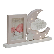 Carica l'immagine nel visualizzatore di Gallery, Bambino Light Up Moon Mantel Plaque Frame