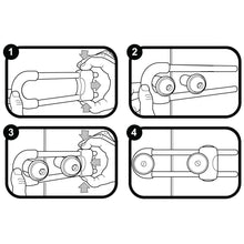 Lade das Bild in den Galerie-Viewer, Clippasafe Home Safety Cabinet Slide Lock Premium + Range