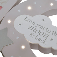 Carica l'immagine nel visualizzatore di Gallery, Bambino Light Up Moon Mantel Plaque Frame