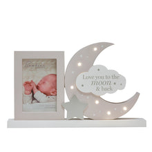 Carica l'immagine nel visualizzatore di Gallery, Bambino Light Up Moon Mantel Plaque Frame