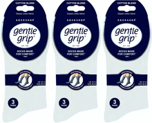 Carica l'immagine nel visualizzatore di Gallery, 12 Pairs Mens Gentle Grip Bigfoot Cotton Rich Socks UK 12-14 White by SockShop