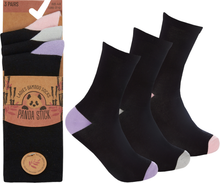 تحميل الصورة إلى عارض المعرض، Panda Stick Ladies Bamboo Blend Comfort Soft Ankle Socks Heel Toe