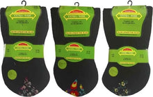 تحميل الصورة إلى عارض المعرض، 6 Pairs Ladies Floral Diabetic Extra Wide Non Binding Socks with Hand Linked Toe Seam UK 4-8