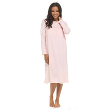 Load image into Gallery viewer, Ladies Soft Touch Polar Fleece Classic Pink Long Sleeve Nightdress by Wolf & Harte 6 Packs