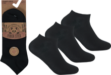 تحميل الصورة إلى عارض المعرض، Panda Stick 12 Pairs Ladies Bamboo Blend Comfort Trainer Liner Sock Black