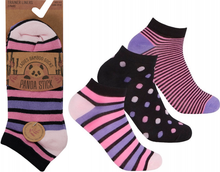 Lade das Bild in den Galerie-Viewer, Panda Stick 12 Pairs Ladies Bamboo Blend Comfort Trainer Liner Sock