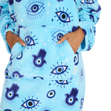 Charger l'image dans la galerie, Adults Plush Evil Eye Design Oversized Huggable Hoodie