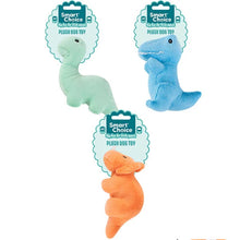 Charger l'image dans la galerie, 12 Pack Squeaky Plush Dino Dog Toy 20cm Assorted