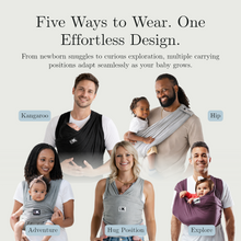 تحميل الصورة إلى عارض المعرض، Baby K'tan Original Baby Carrier Grey XS