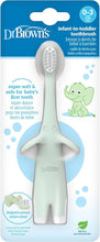 Load image into Gallery viewer, Dr Brown's Infant-To-Toddler Toothbrush Elephant 0-3