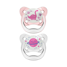 Lade das Bild in den Galerie-Viewer, Dr. Brown’s PreVent Glow in the Dark Butterfly Soother Stage 2 Twin Pack