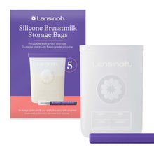تحميل الصورة إلى عارض المعرض، Lansinoh Silicone Milk Storage Bags Pack of 5