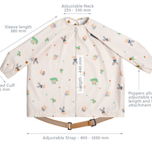 Carica l'immagine nel visualizzatore di Gallery, Bibado Coverall Weaning Bib: George Pig Print, Waterproof, Long Sleeve Design