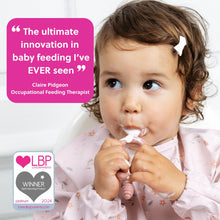 Carica l'immagine nel visualizzatore di Gallery, Bibado Dippit Baby Spoon Blush 2-Pack: Ergonomic Design, Easy Weaning