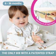 Carica l'immagine nel visualizzatore di Gallery, Bibado Coverall Weaning Bib with Ecomm Bag: Spaghetti Serengeti Print