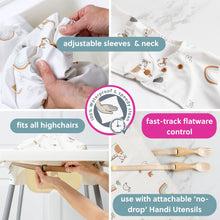 تحميل الصورة إلى عارض المعرض، Bibado Coverall Weaning Bib Serengeti Spaghetti