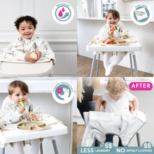Carica l'immagine nel visualizzatore di Gallery, Bibado Coverall Weaning Bib with Ecomm Bag: Spaghetti Serengeti Print
