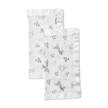 Load image into Gallery viewer, Lulujo Muslin Security Comforter Blanket 2pk