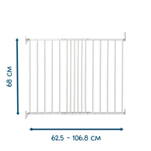 Load image into Gallery viewer, BabyDan Liva Wall Mounted Safety Gate 62.5 - 106.8cm White