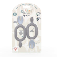Load image into Gallery viewer, Bibado Sporkit Multi-Stage Baby Spork & Dipper Mist 2 Pack
