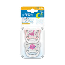 Lade das Bild in den Galerie-Viewer, Dr. Brown’s PreVent Glow in the Dark Butterfly Soother Stage 2 Twin Pack