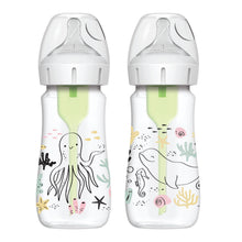 Lade das Bild in den Galerie-Viewer, Dr Brown's Options+ Anti-Colic Designer Bottles 270ml Twin Pack