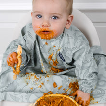 Carica l'immagine nel visualizzatore di Gallery, Ultimate Dino Roar Full Coverage Weaning Bib for Mess-Free Meal Times