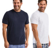 Carica l'immagine nel visualizzatore di Gallery, Mens Jersey Relaxed T-Shirt & Woven Pants Pyjama Set