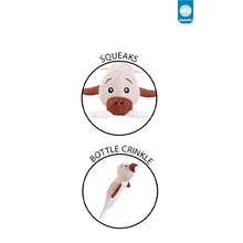 Lade das Bild in den Galerie-Viewer, Smart Choice Squeaky Plush Bottle Crinkle Sea Animal Dog Toy 30cm Assorted