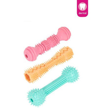 Lade das Bild in den Galerie-Viewer, Smart Choice Textured Rubber Baton Puppy Toy 14cm Assorted