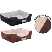 تحميل الصورة إلى عارض المعرض، Sweet Dreams Classic Faux Suede Plush Pet Bed Large 71cm X 58cm X 25cm Assorted Colours