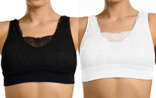تحميل الصورة إلى عارض المعرض، Ladies 2pk Lace Layers Wireless Bralettes Assorted