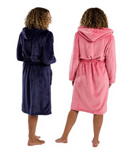 تحميل الصورة إلى عارض المعرض، Ladies Super Soft Fleece Hooded Gown
