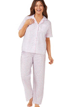 Afbeelding in Gallery-weergave laden, Ladies Polycotton Swirl Leaf Short Sleeved Pyjamas
