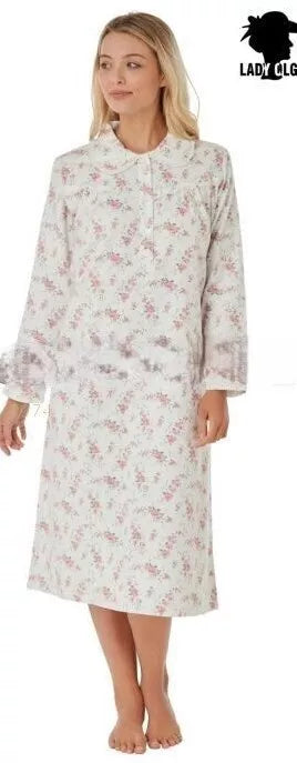 Verity 100% Brushed Cotton Wincyette Nightdress