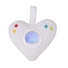 Load image into Gallery viewer, Little Chick London Twinkle Heart Bed Time Soother Heart White
