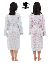 Lade das Bild in den Galerie-Viewer, Ladies Poly Cotton Floral Gowns Robes Wraps

