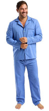 Lade das Bild in den Galerie-Viewer, Men's Polycotton Bardsey Classic Revere Collar Woven Piped Pyjamas
