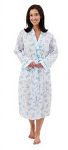 Lade das Bild in den Galerie-Viewer, Ladies Poly Cotton Floral Gowns Robes Wraps
