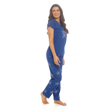 تحميل الصورة إلى عارض المعرض، 6 Pack Ladies 100% Cotton Jersey Pink Zebra Stars Short Sleeve Pyjama Set
