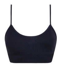 تحميل الصورة إلى عارض المعرض، Ladies &amp; Girls Pull On Activewear Black Bra Top
