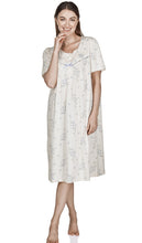 Load image into Gallery viewer, Ladies Floral Breeze Short Sleeve Jersey Cotton Rich Nightdress La Marquise 6 Pack
