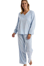 تحميل الصورة إلى عارض المعرض، Ladies Delicate Floral Long Sleeve Fleece Pyjama
